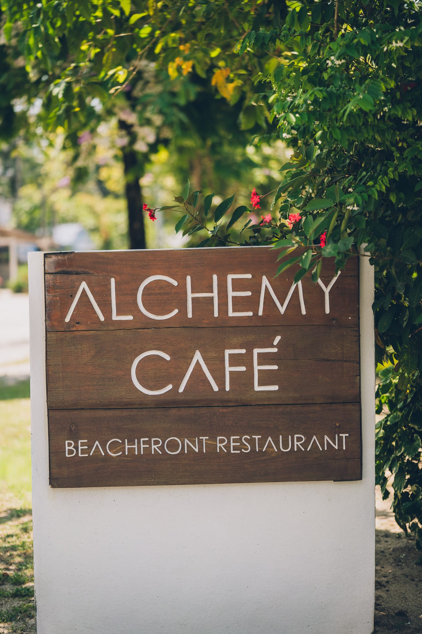 Alchemy Cafe sign