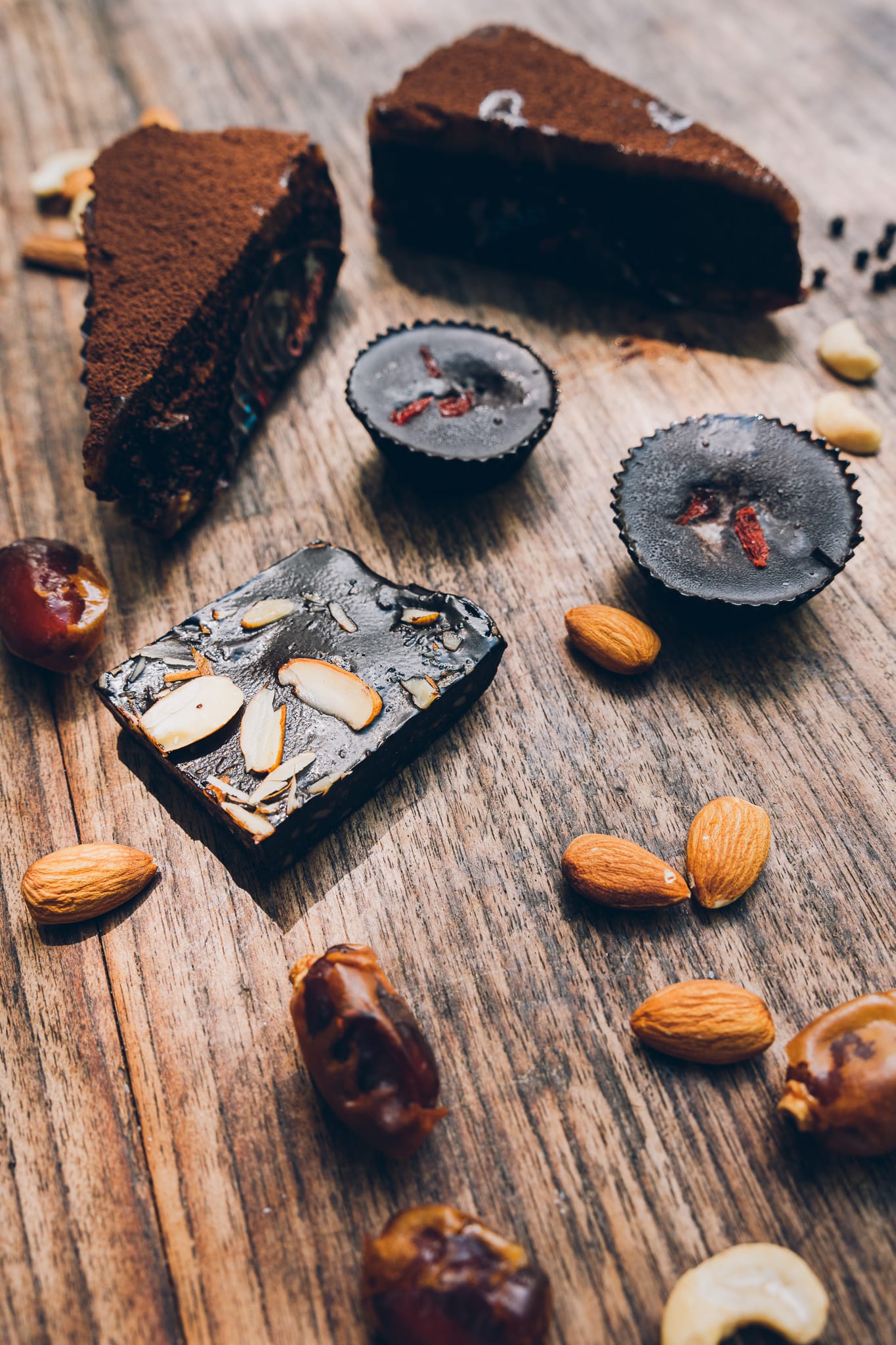 selection of homemade chocolates Alchemy Cafe
