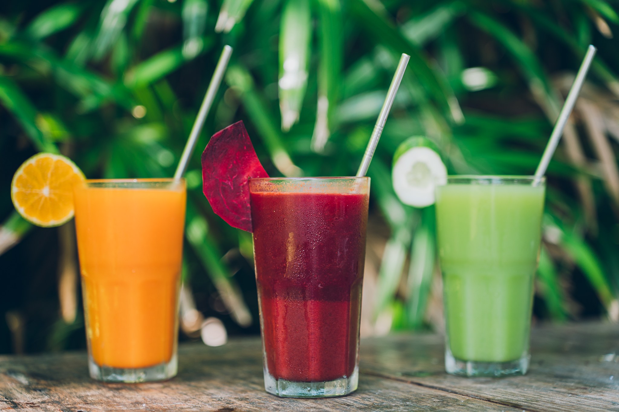 Slow pressed raw juices